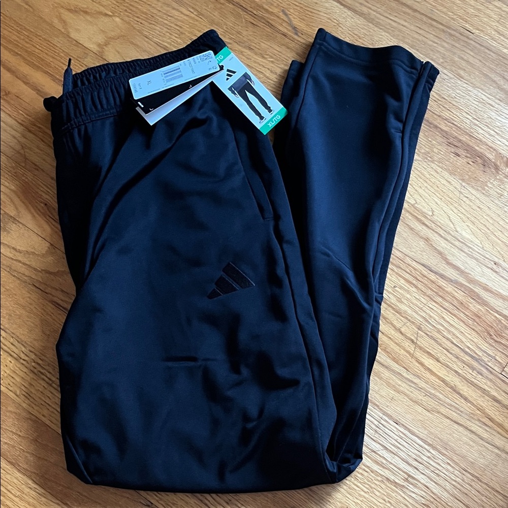 Adidas mens Black Sweatpants - tricot NWT XL